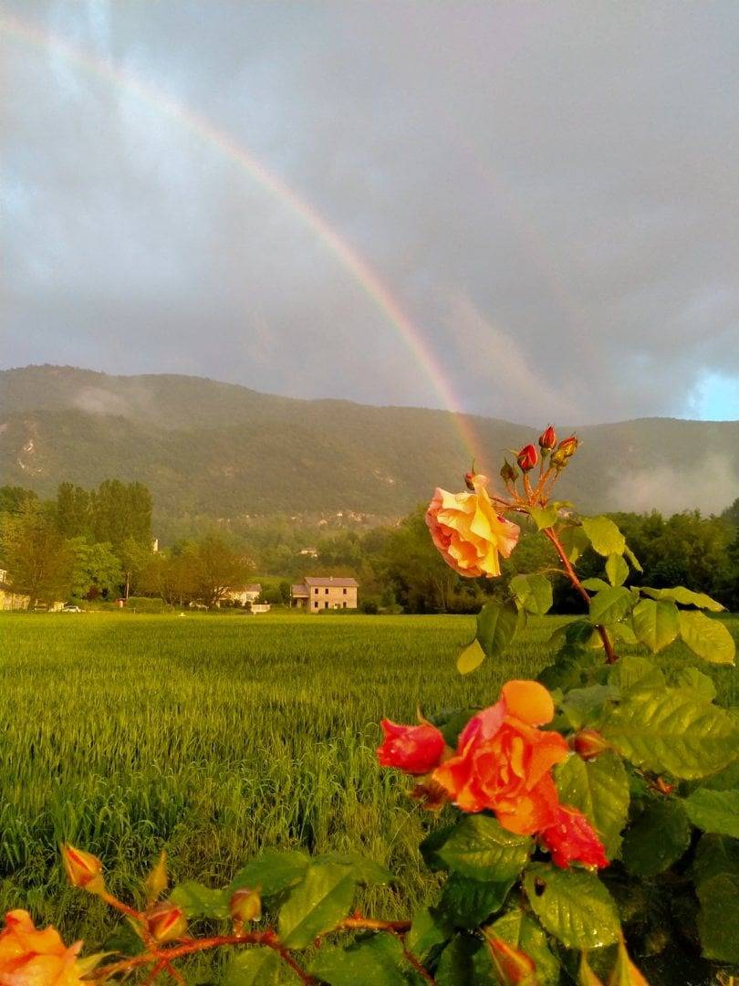 Chambres d'hôtes au pied du Vercors - Chambre 2 vue sur montagne in Hostun, Région de Valence