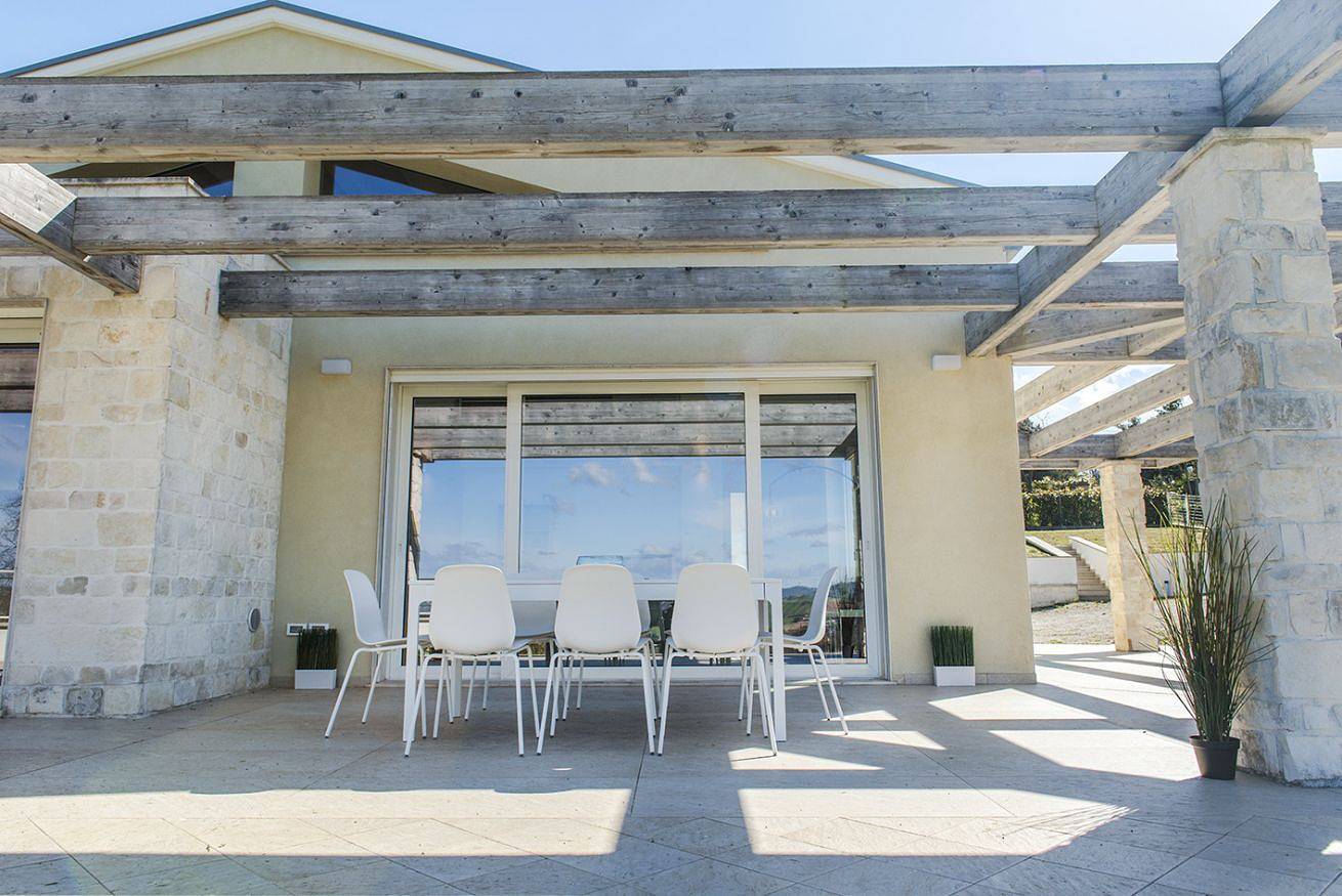 Villa Tramonto - San Germano, meravigliosa villa con giardino panoramico in Camerano, Riviera del Conero