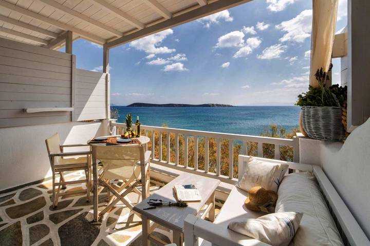 Appartement de vacances pour 3 personnes, avec Balcon ainsi que Terrasse et Vue