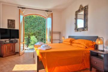 Chambre d’hôte pour 2 personnes, avec vue et jardin, animaux acceptés à Région de Rapallo