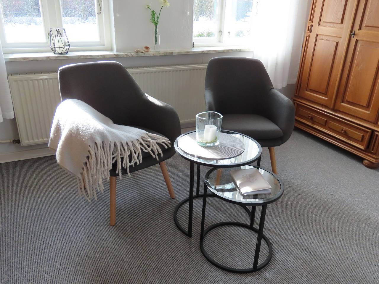 Appartement entier, Grande cour avec pelouse, abri de jardin et terrasse, Wlan in Ockholm, Nordseeküste