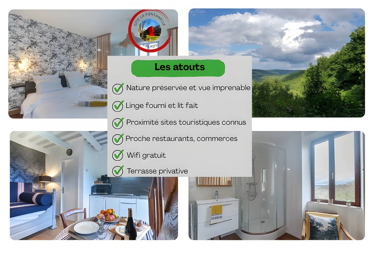 Gîte de charme La Fontanelle proche Rodez in Valady, Aveyron