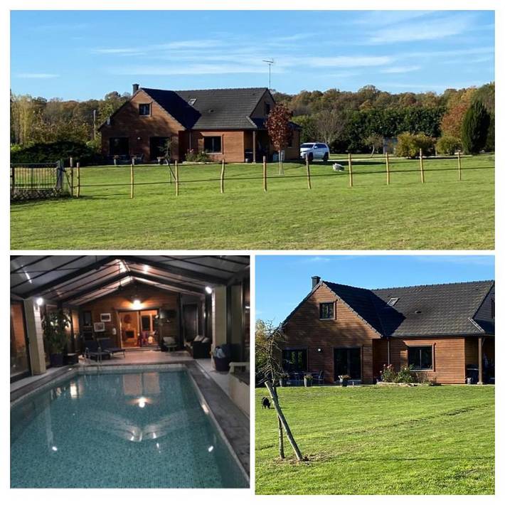 Maison de vacances pour 10 personnes, avec vue ainsi que piscine et jardin, animaux acceptés
