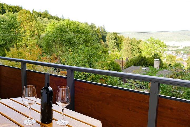 Ferienwohnung für 4 Personen, mit Sauna und Garten sowie Balkon, mit Haustier in Reinhardshagen