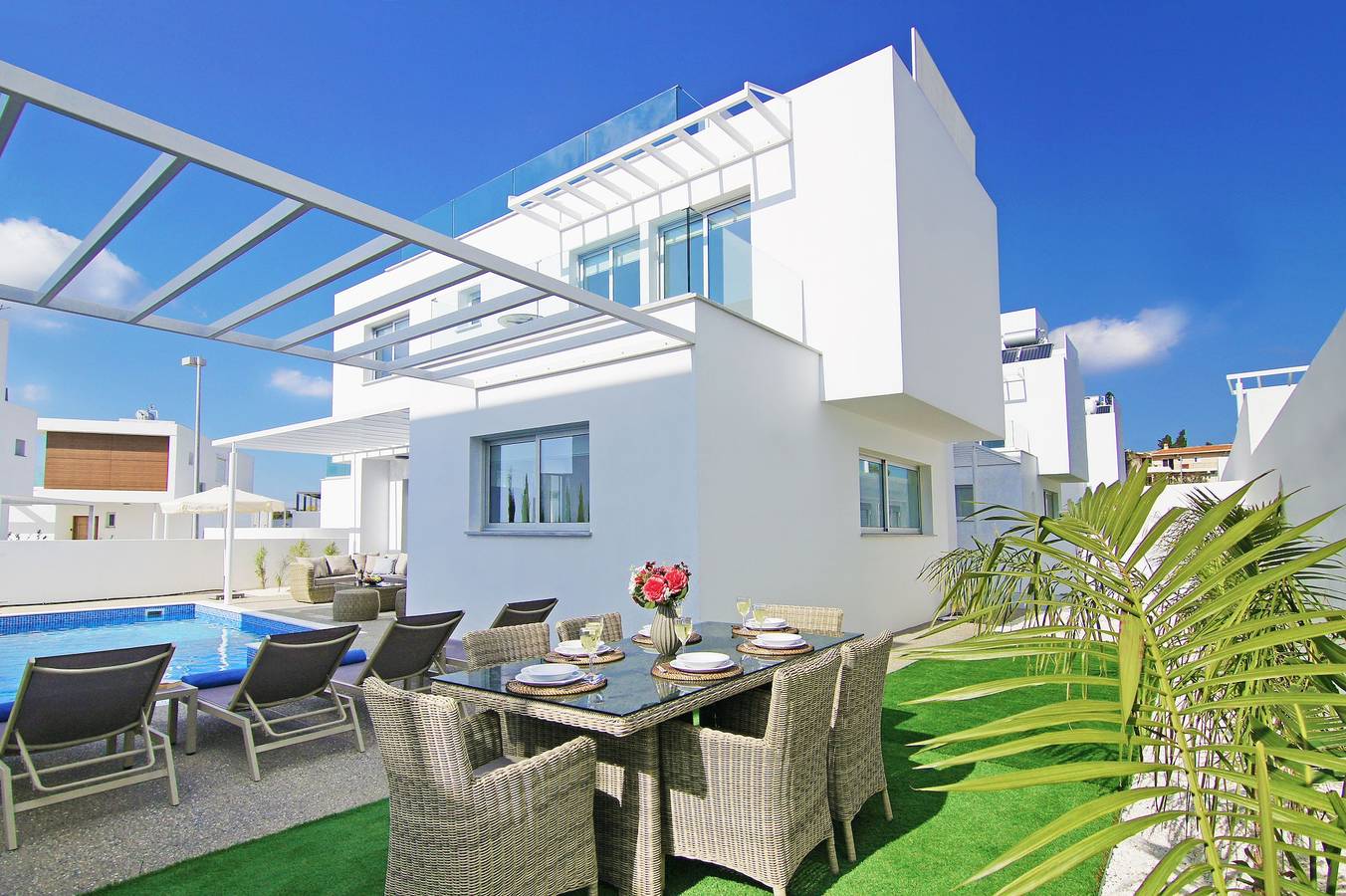 Villa für 6 Personen mit Pool in Ayia Napa, Südzypern