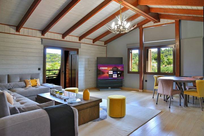 Ganze Wohnung, Ferienwohnung 'Pool Villa Desmira' mit Meerblick, Wi-Fi und Klimaanlage in Regionalbezirk Ostattika