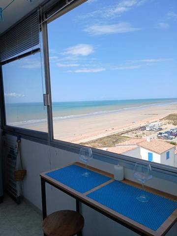 Gîte pour 4 personnes, avec balcon et vue, animaux acceptés dans Plage des Mouettes