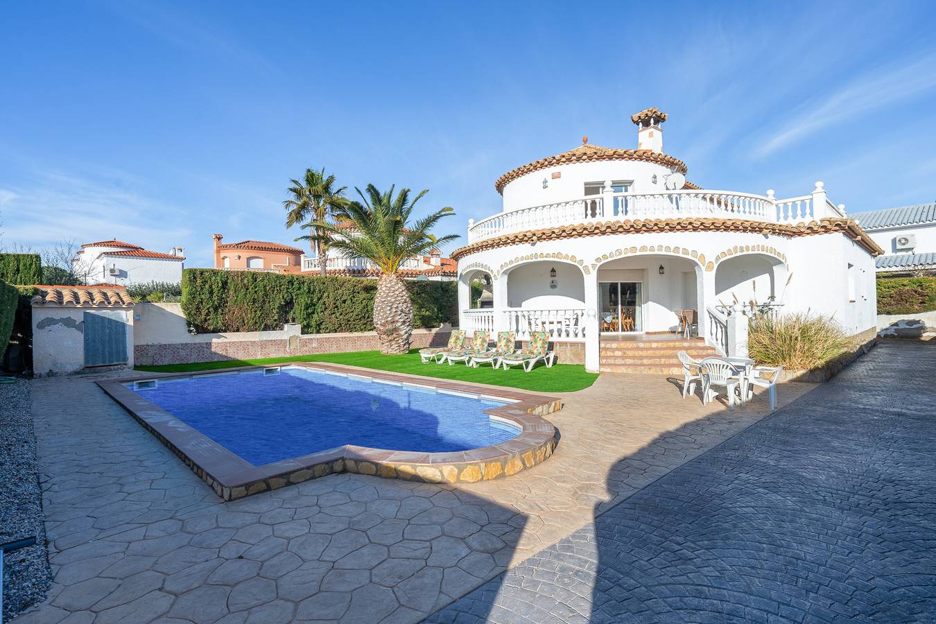 Villa 'Marisol,piscina Privada, Aire' con vistas al mar, piscina privada y aire acondicionado in Montroig, Costa Dorada