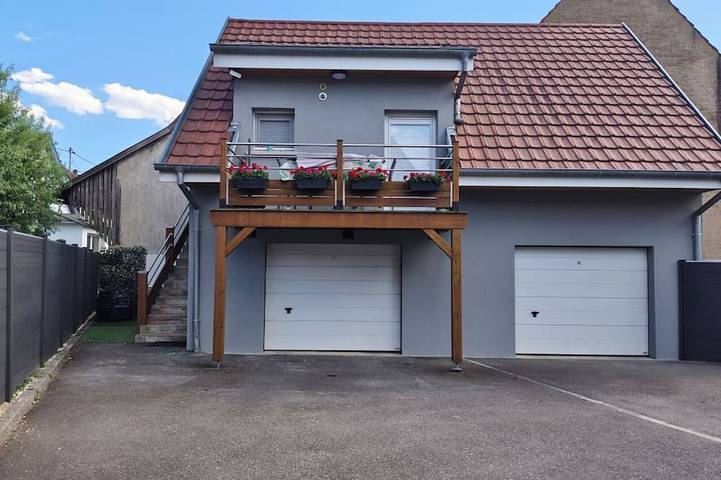 Gîte pour 4 personnes, avec Balcon et Jardin
