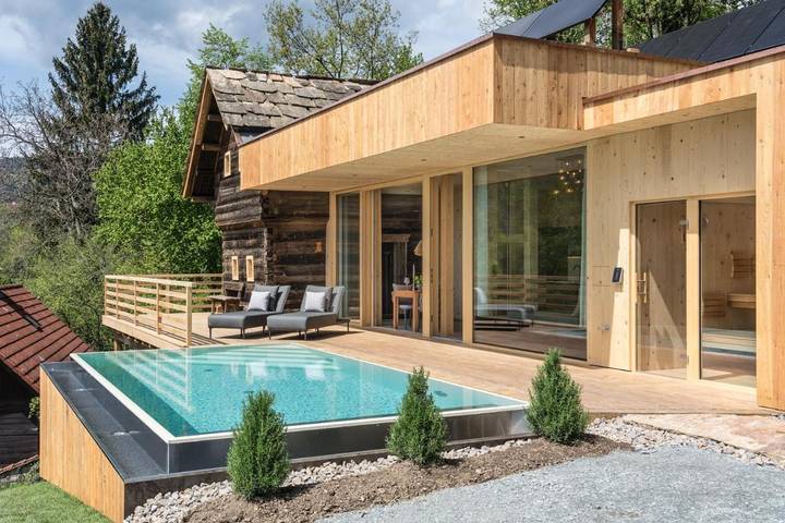 Ferienhaus für 2 Personen, mit Balkon und Terrasse sowie Garten und Pool in St. Stefan ob Stainz