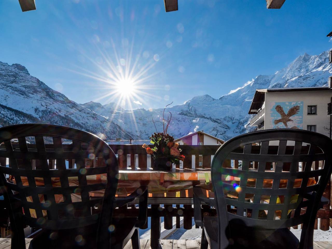 Ganze Ferienwohnung, Chalet Bambi in Saas-Fee, Walliser Alpen