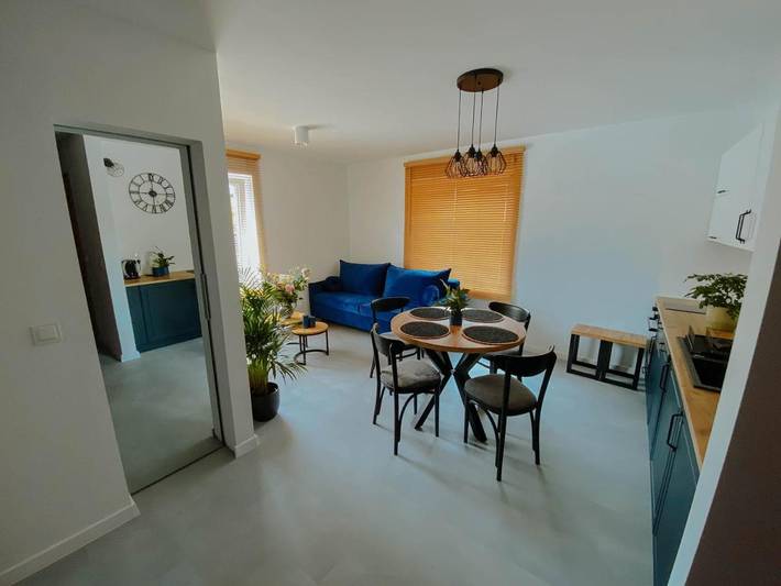 Apartament wakacyjny dla 6 osób, z sauna i ogród w Wiele