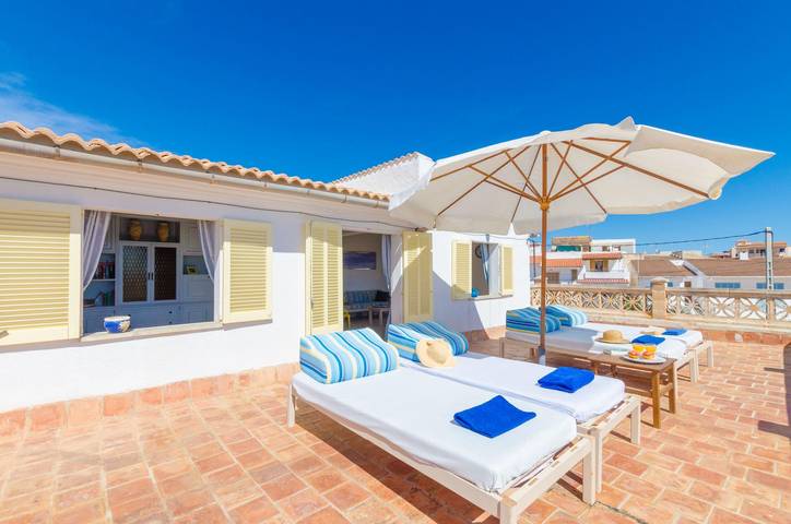 Can Rosito - Ferienhaus mit Meerblick in Cala Morlanda. Wifi gratis in S'Illot Cala Morlanda, Manacor