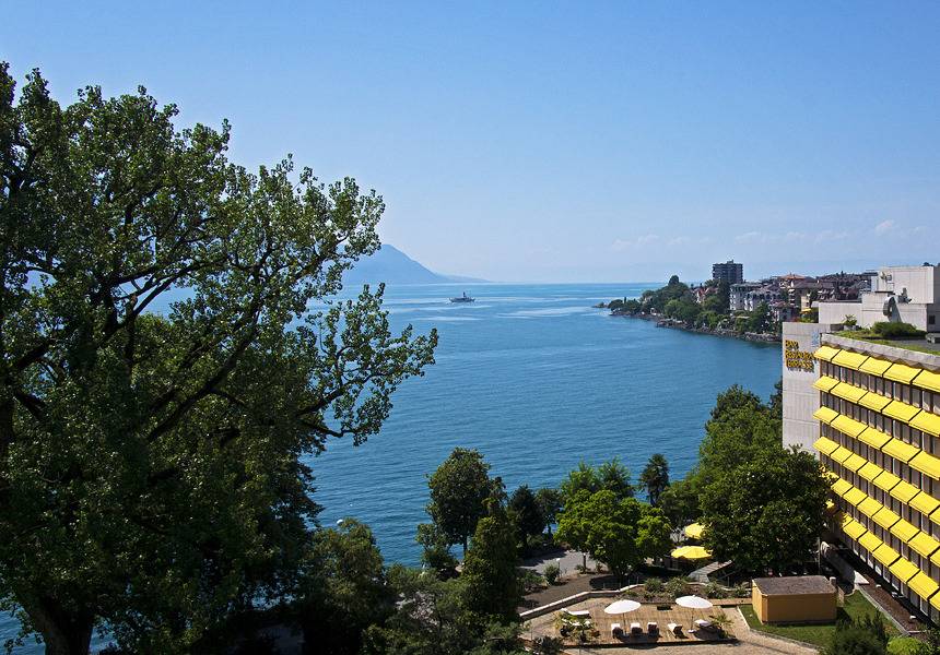 Royal Plaza Montreux - Superior-Zimmer, Stadtseite in Montreux, Genfer See