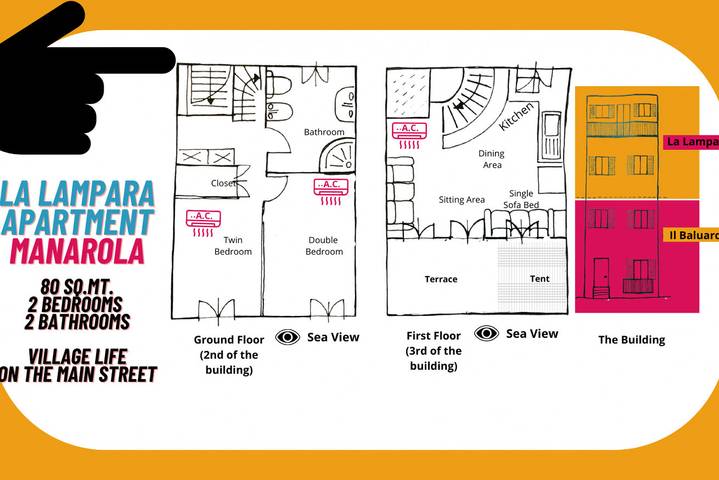 Gîte pour 2 personnes, avec balcon/terrasse à Manarola - 4