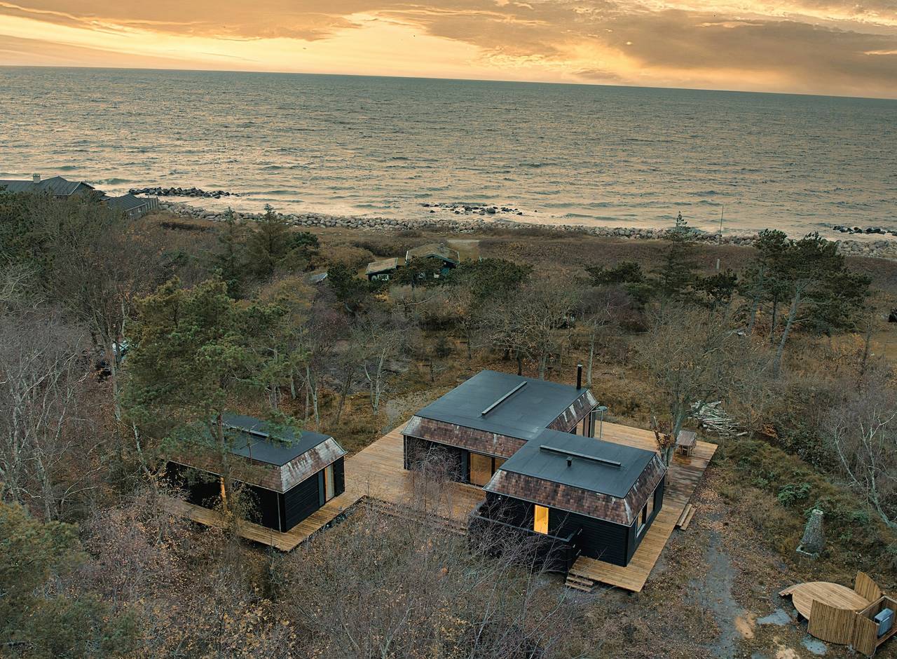 Naturnahes Ferienhaus bei Dybesø mit Meerblick in Rørvig, Nordwestseeland