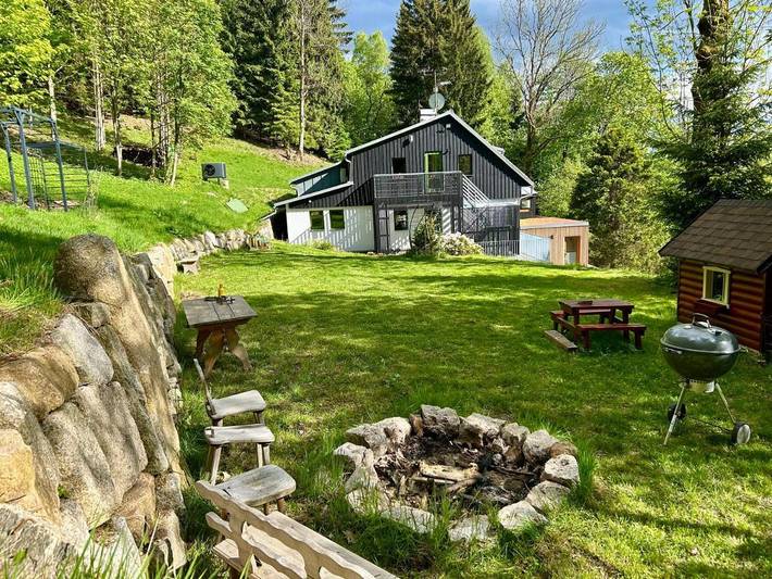 Apartament wakacyjny dla 6 osób, z Taras i Ogród oraz Sauna i Widok w Bedřichov (Jablonec nad Nisou District)