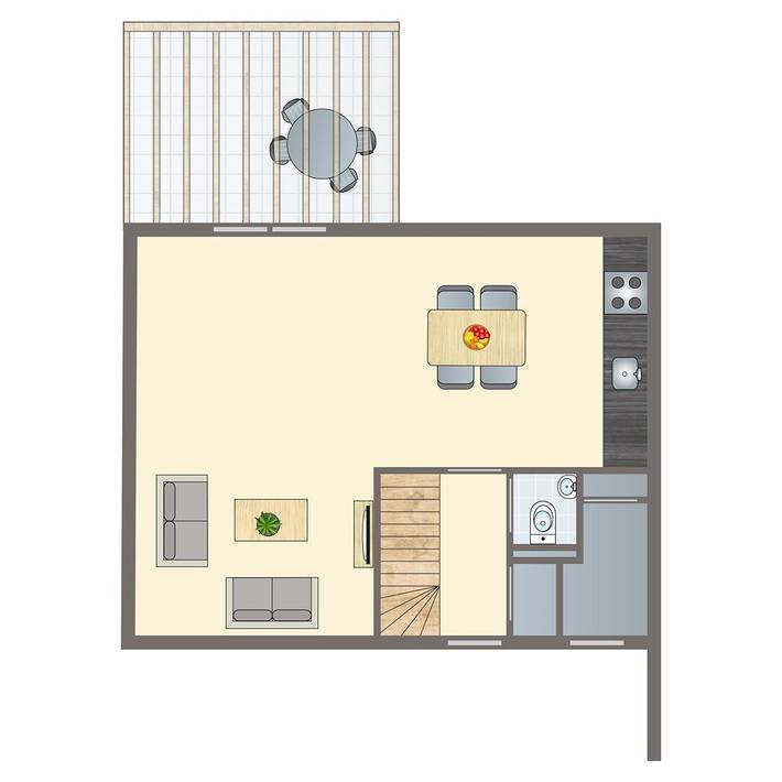 Bungalow für 4 Personen, mit Balkon/Terrasse und Terrasse am Veluwemeer