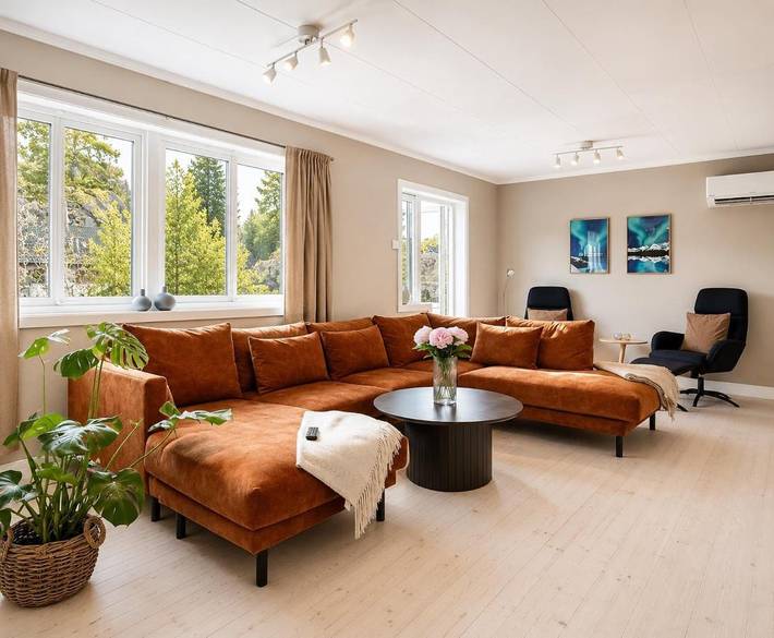 Location de vacances pour 12 personnes, avec vue et jardin dans Svolvær
