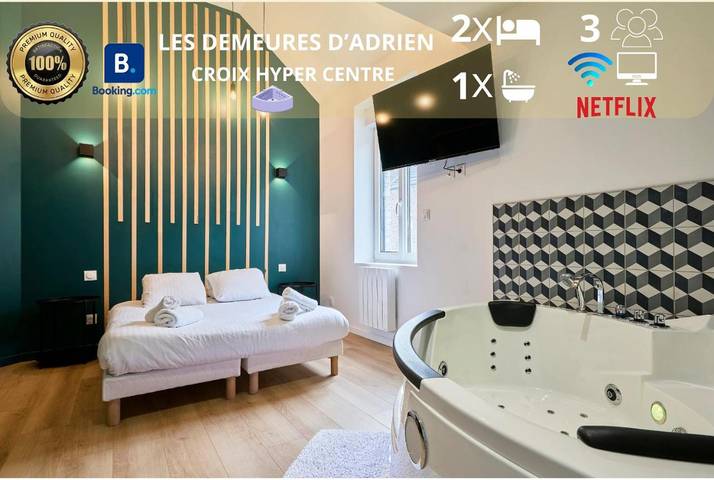 Appartement de vacances pour 3 personnes, avec jacuzzi