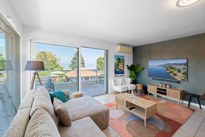 Appartement de vacances pour 6 personnes, avec terrasse et sauna