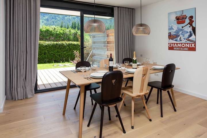 Gîte pour 6 personnes, avec sauna et jacuzzi ainsi que jardin et piscine dans Mer de Glace - 4