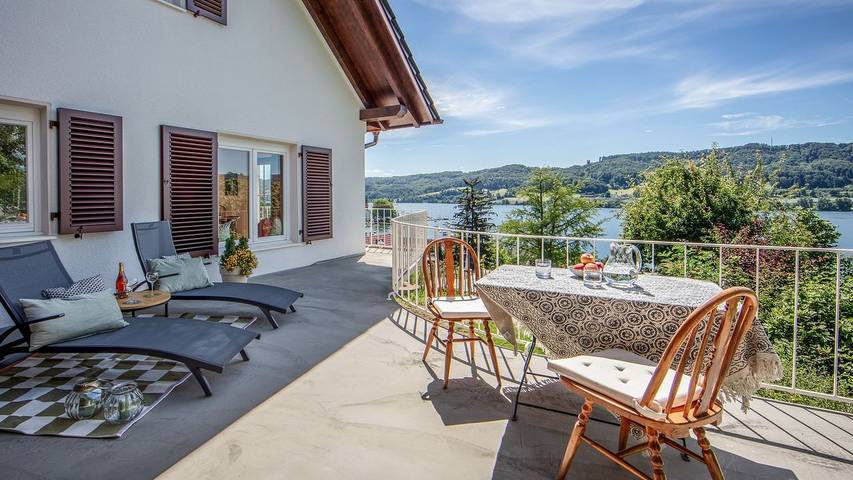 Ferienwohnung für 5 Personen, mit Terrasse und Seeblick am Bodensee (Schweiz)