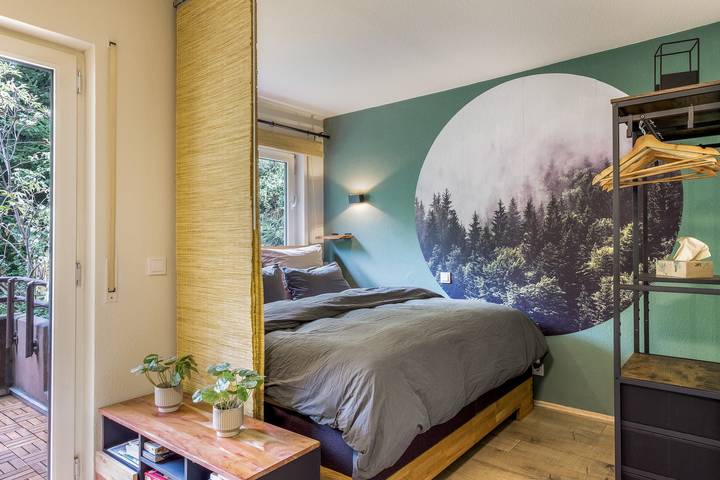 Ferienwohnung für 3 Personen, mit Balkon und Garten