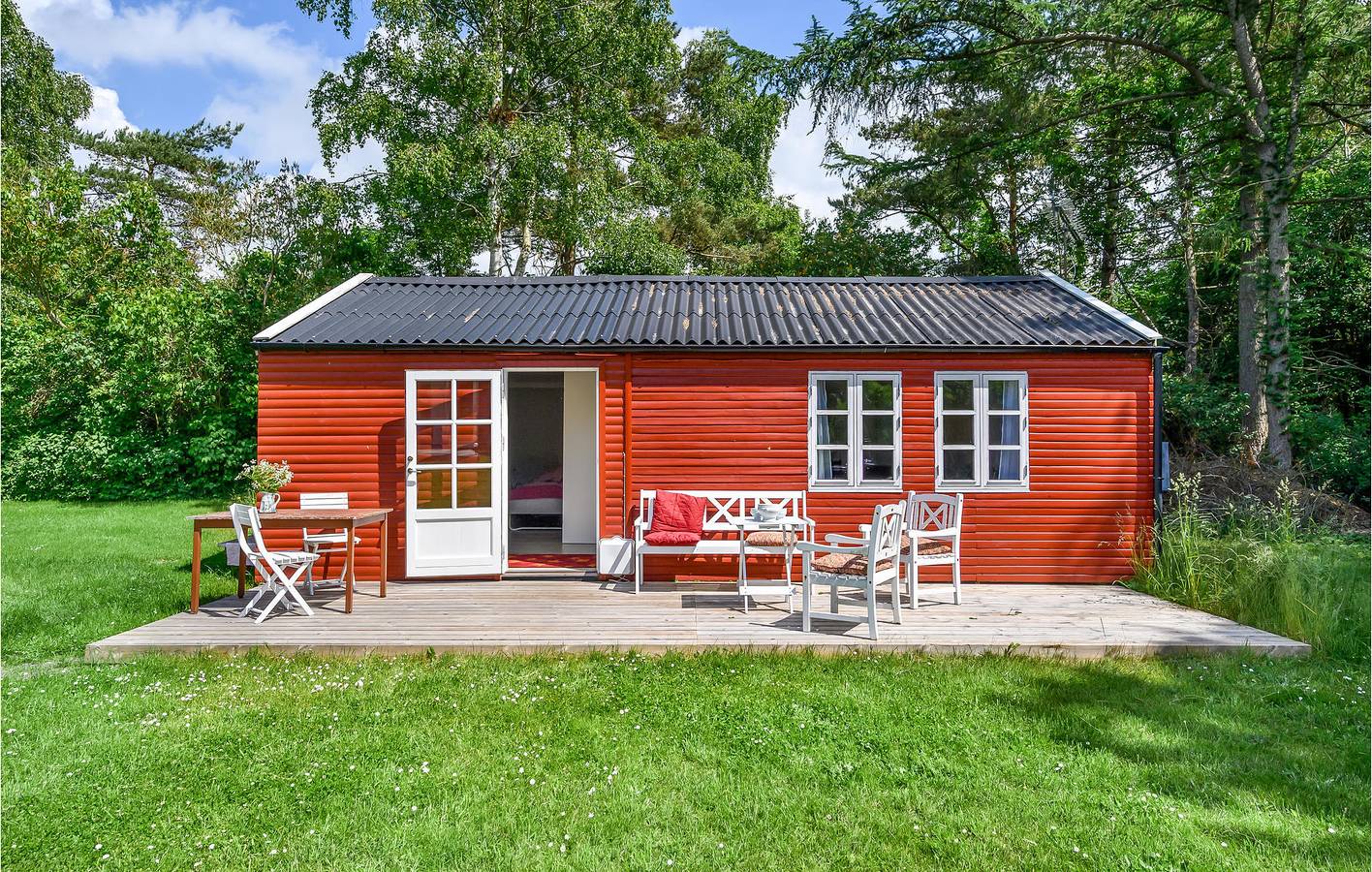 Ferienhaus für 4 Personen mit Terrasse in Kaldred, Kalundborg und Umgebung