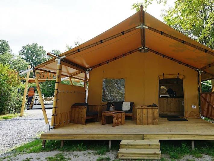 Glamping voor 2 personen, met Terras en Tuin aan de Nederlandse kust