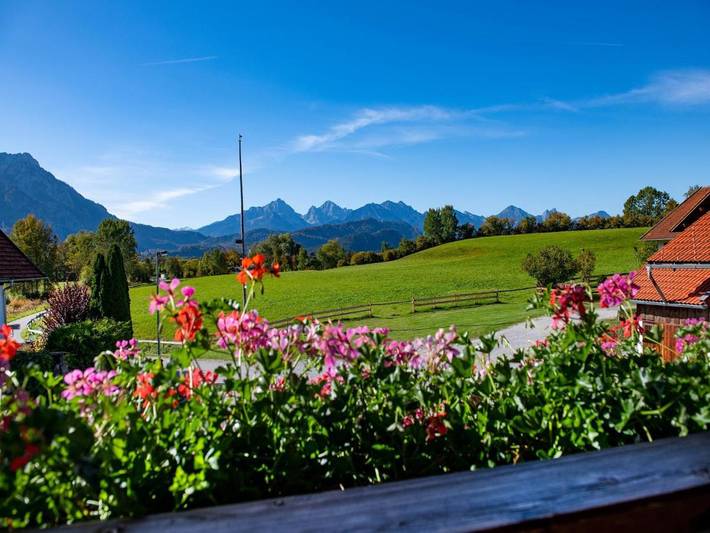 BnB für 2 Personen, mit Balkon und Ausblick sowie Garten am Forggensee - 4