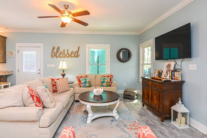 Vacation house for 10 people, with view and ocean view as well as yard in Alabama