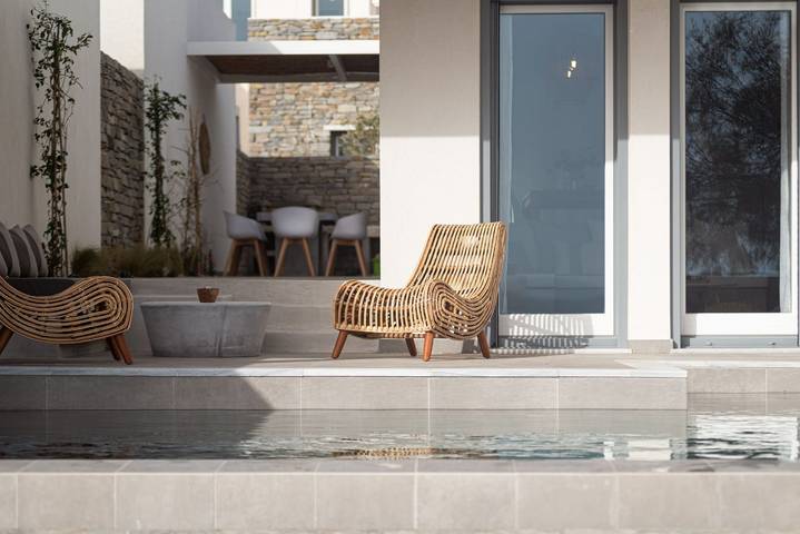 Villa pour 8 personnes, avec jardin ainsi que vue sur l’océan et balcon dans Paros - 3
