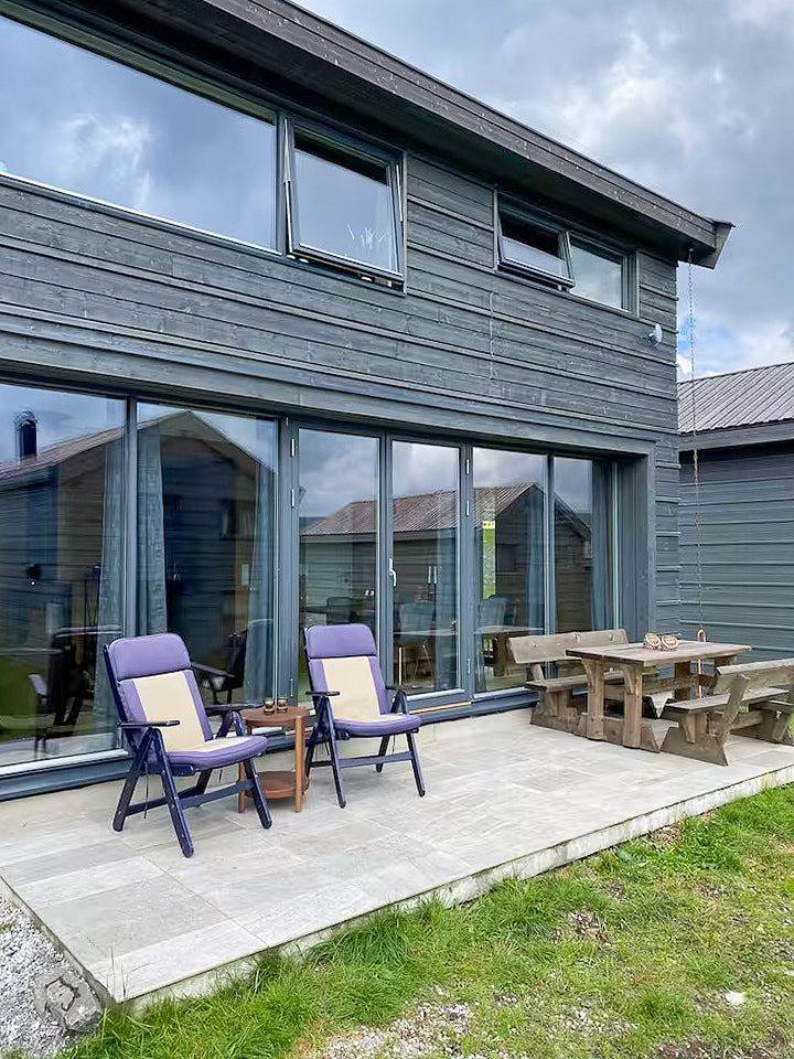 Hütte an Langlaufloipen in der Nähe von Hardangervidda in Hol