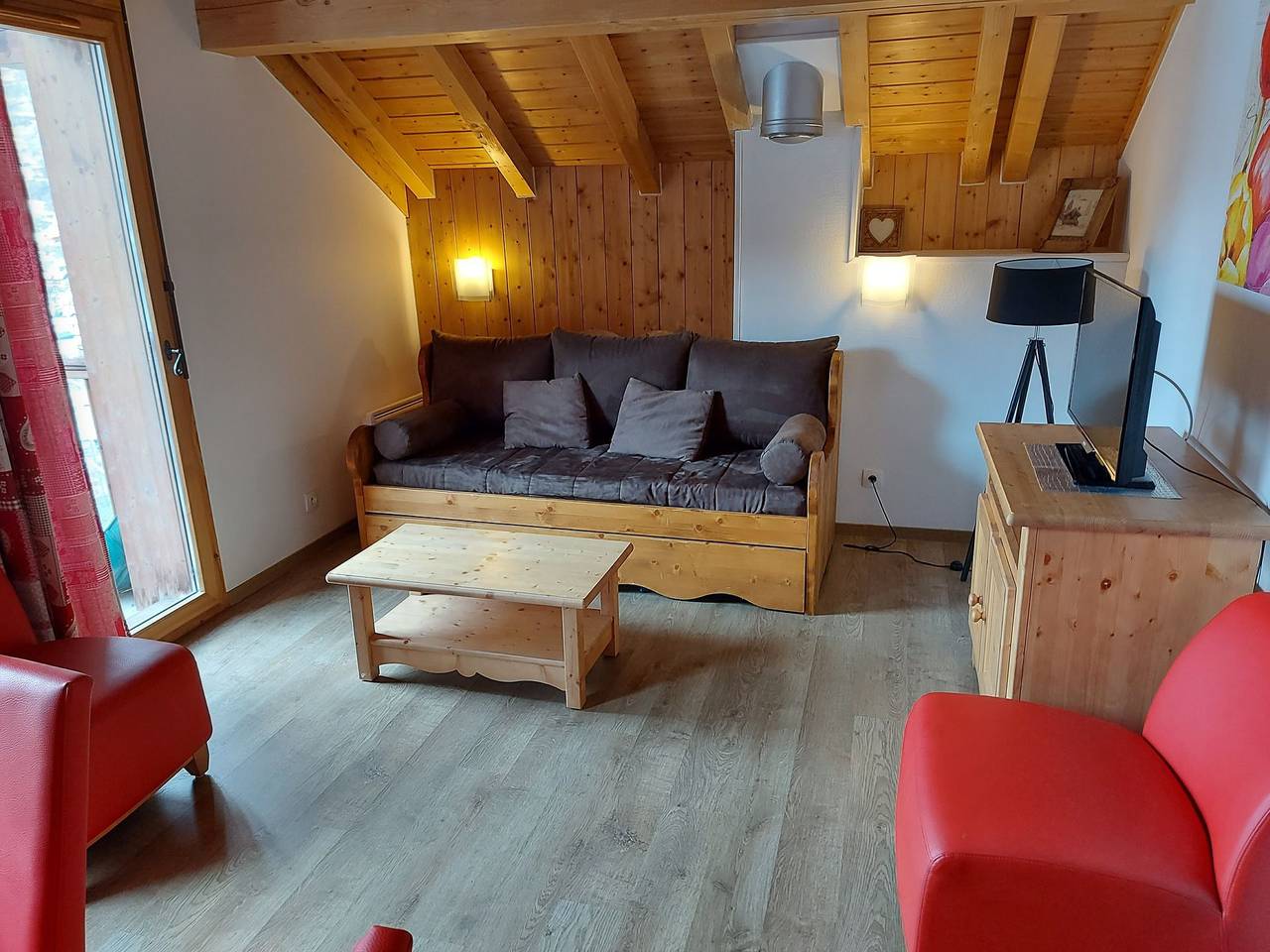 Ganze Wohnung, Ferienwohnung für 6 Personen mit Balkon/Terrasse in Valloire, Region Saint-Jean-de-Maurienne