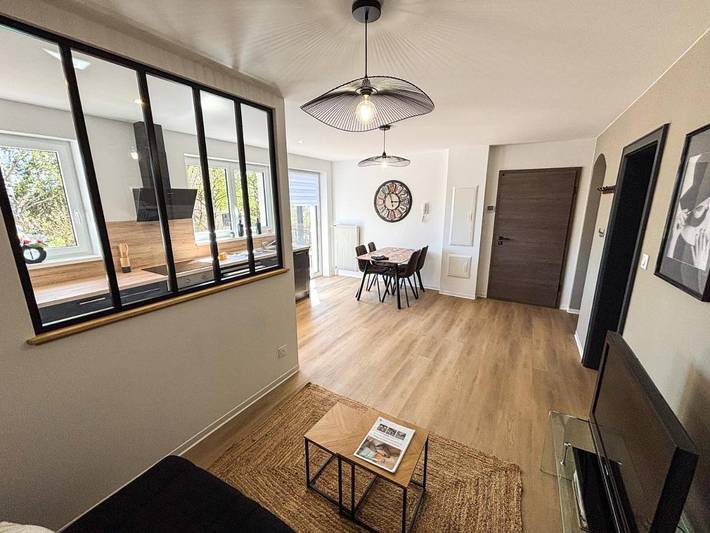 Gîte pour 4 personnes, avec vue et terrasse à Thanvillé