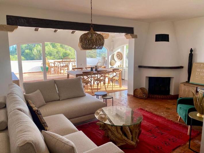 Ferienwohnung für 6 Personen, mit Balkon und Terrasse sowie Garten und Ausblick in Nova Xabia - 4