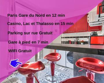 Gîte pour 4 personnes, avec vue et terrasse à Montmorency