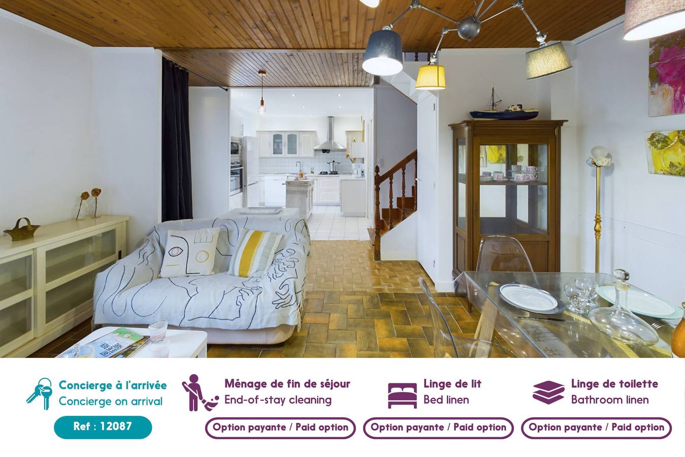 Maison pour 5 à 50m du front de mer in Penmarch, Region de Quimper