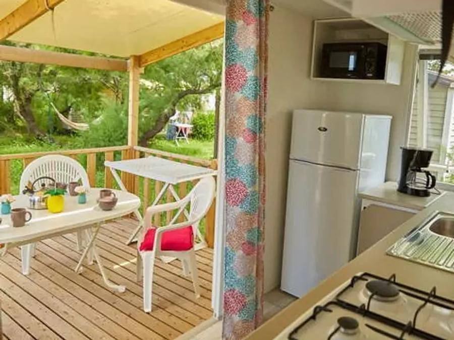 Hu Park Albatros Village - Mobilheim 4 personen - Mobilheim | Comfort | 2 Zi. | 4 Pers. | Erhöhte Terrasse | Klim. in San Vincenzo, Etruskische Küste