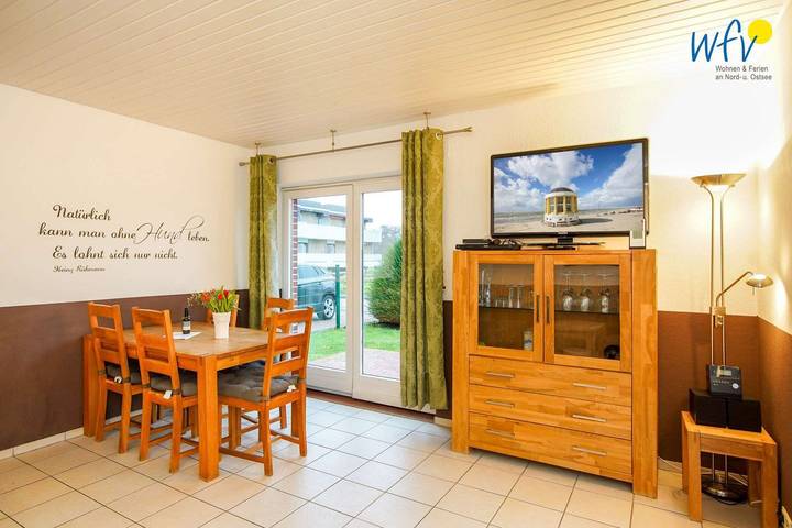 Ferienhaus für 4 Personen, mit Terrasse und Ausblick sowie Garten, mit Haustier auf Borkum - 3
