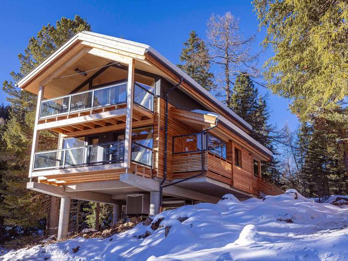 Ferienhaus für 8 Personen, mit Balkon und Whirlpool sowie Sauna an der Turracher Höhe
