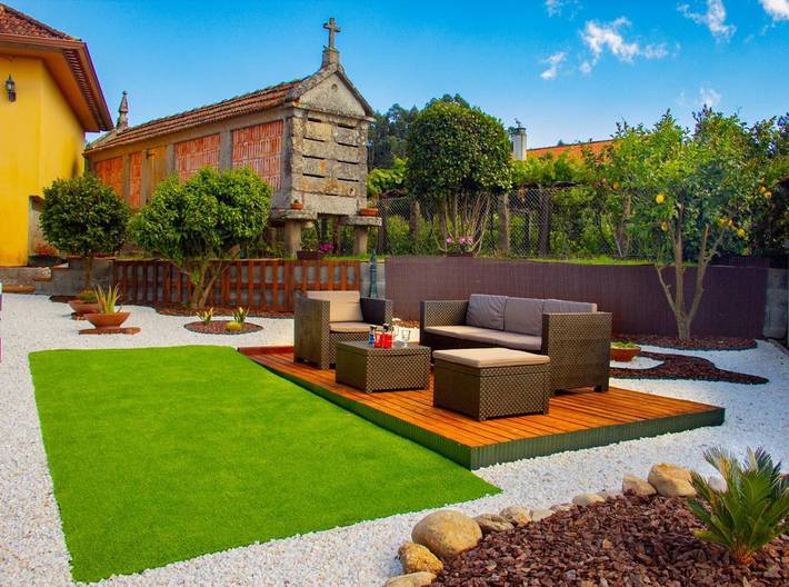 Casa de vacaciones para 6 personas, con Terraza además de Jardín y Vistas en Meis