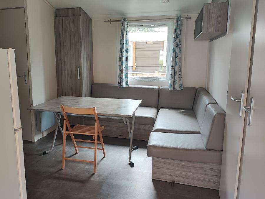 Sun & Sea sur Camping Le Bosc - Mobile home 6 persons - Irm or Trigano 3 bedrooms - Air conditioning + Tv 4/6 pers. in Saint-Cyprien, Mediterranean Coast (France)