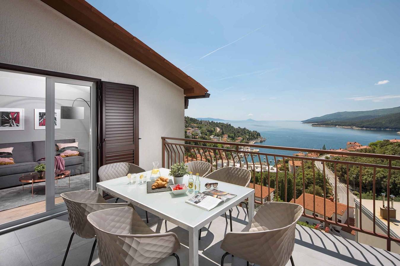 Ganze Ferienwohnung, Ferienwohnung mit Balkon und Meerblick  in Rabac, Labin-Rabac