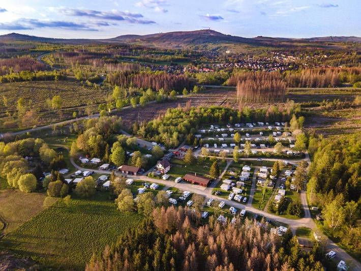 Camping für 6 Personen, mit Terrasse, mit Haustier im Harz