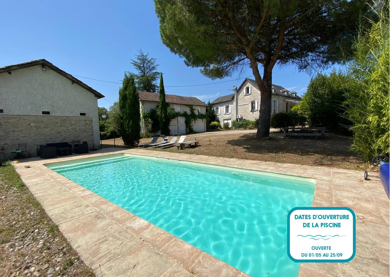 Casa espectacular con piscina y jardín para 8 in La Dornac, Périgord Noir