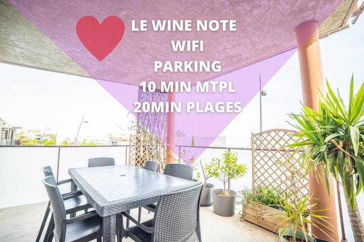 Gîte pour 4 personnes, avec terrasse à Pignan