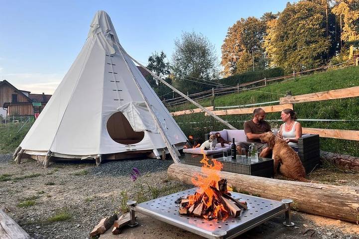 Camping für 4 Personen, mit Sauna und Garten in der Steiermark