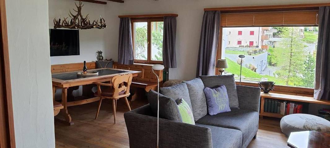 Ferienwohnung für 2 Personen, mit Garten und Balkon in Pontresina - 3